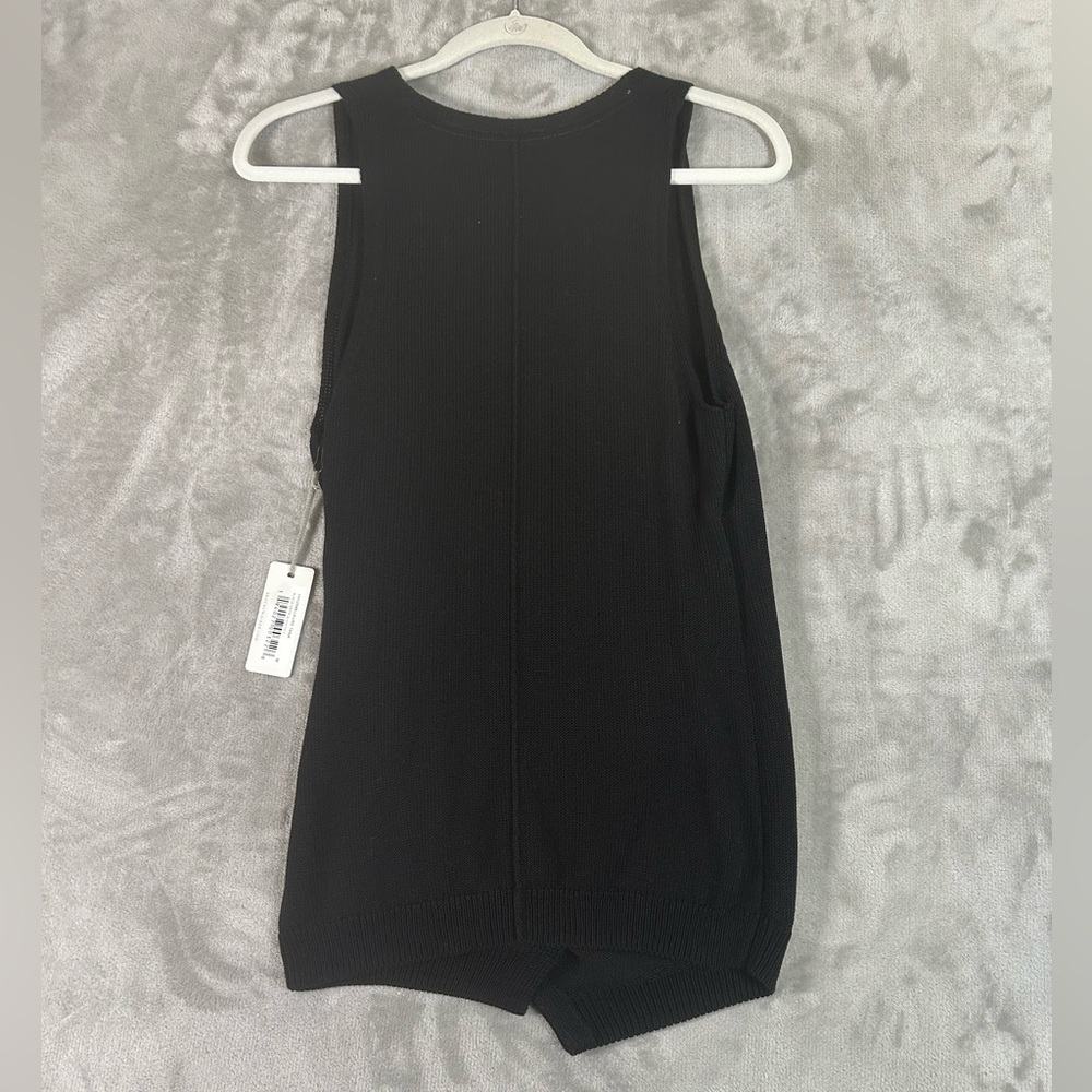 NWT Brochu Walker Laurie knit crossover black sleeveless tank - Picture 8 of 10